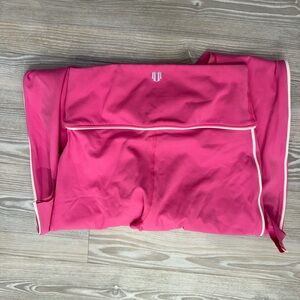 pink flared workout yoga leggings
